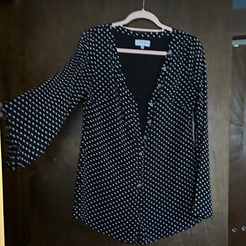Sabo skirt Black and White Polka Dot playsuit